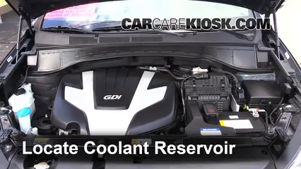 2013 Hyundai Santa Fe GLS 3.3L V6 Coolant (Antifreeze) Add Coolant
